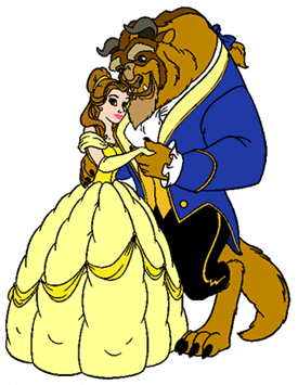 Disney clip art quality. Beauty clipart beauty and the beast