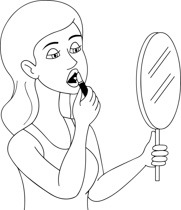 Search results for make. Beauty clipart black and white