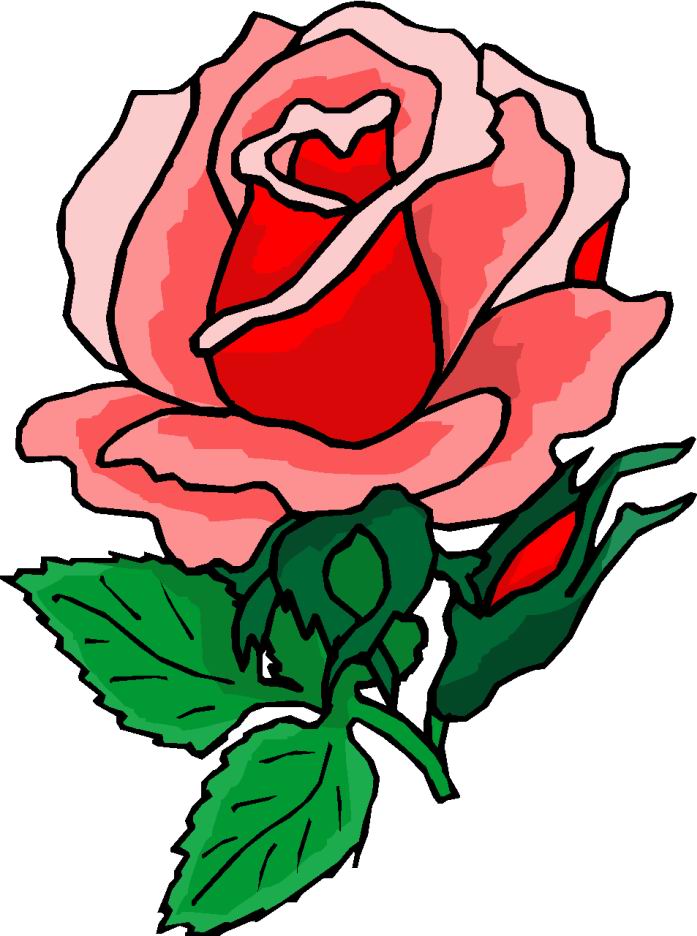 Beauty clipart flower. Red rose silhouette at