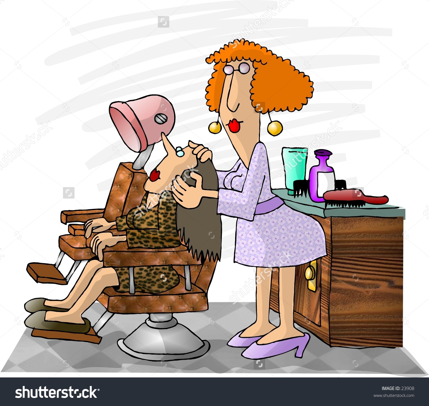 Cuisine woman working on. Beauty clipart illustration