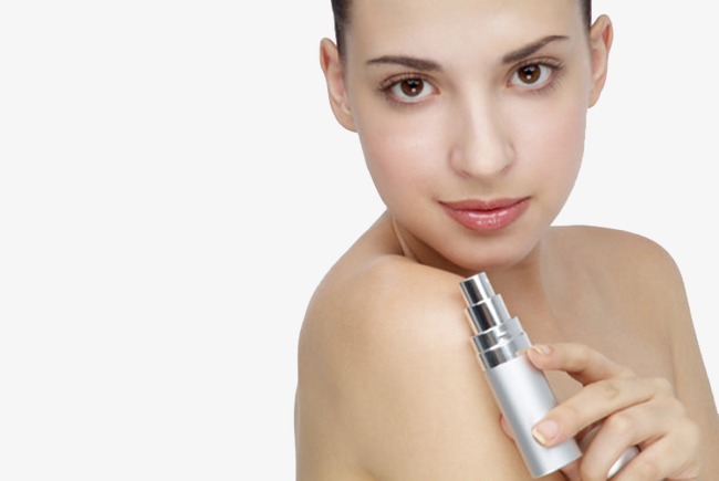 Handheld care model girls. Beauty clipart skin