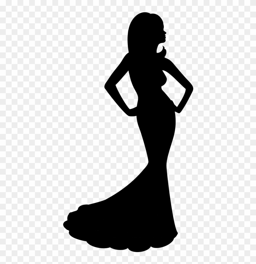 Queen clipart silhouette. Pageant girl cliparts beauty