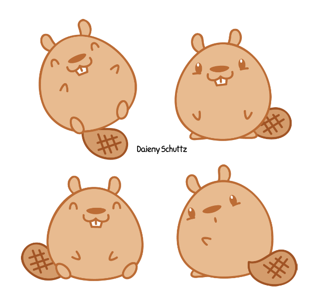 Little by daieny on. Beaver clipart castor