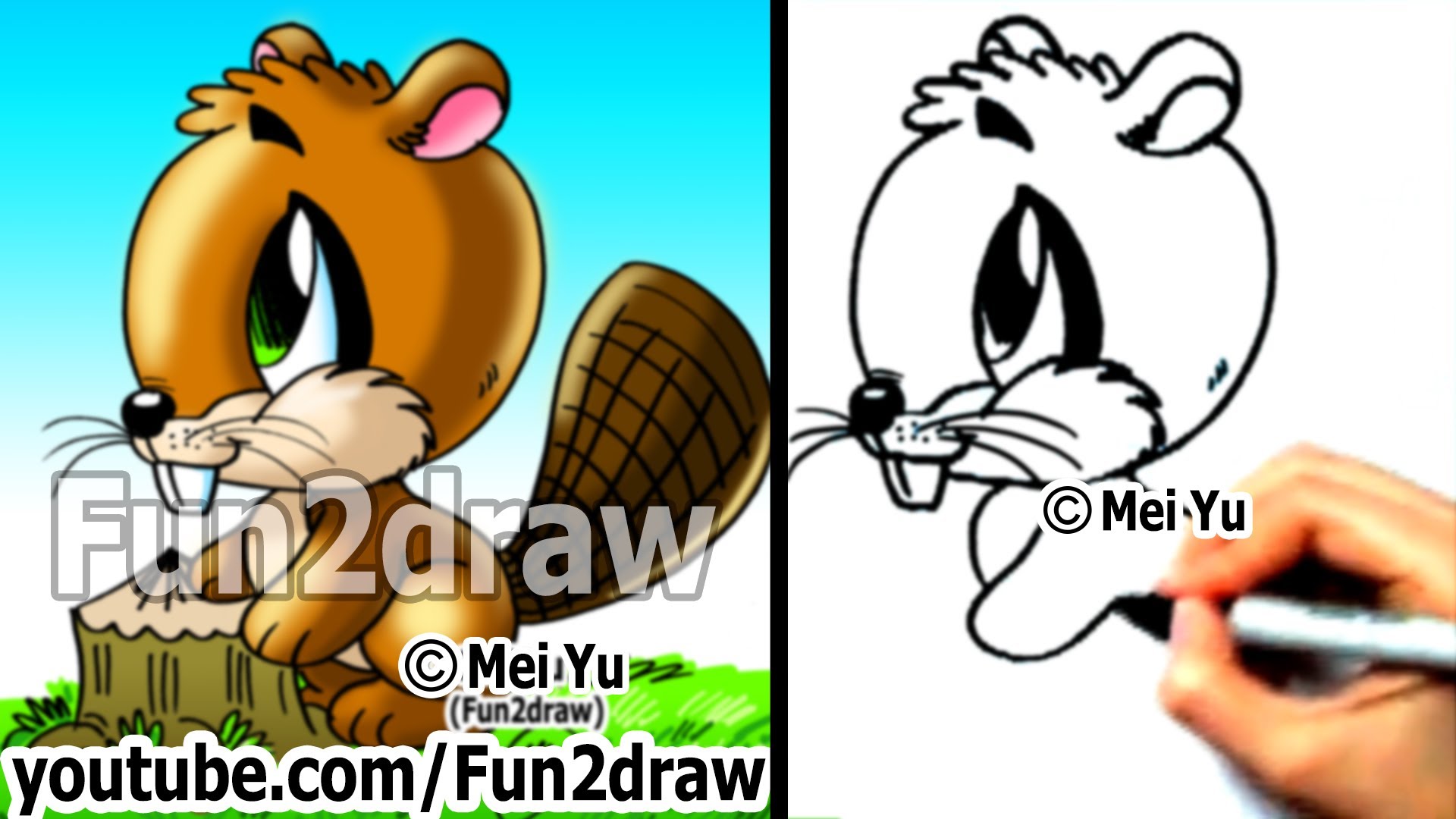 beaver clipart chibi