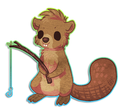 Beaver clipart chibi. Bard bever by griffsnuff
