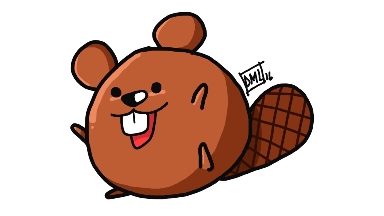 beaver clipart easy