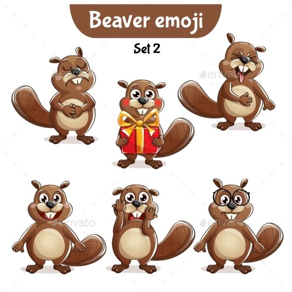beaver clipart emoji