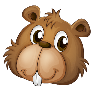 beaver clipart face