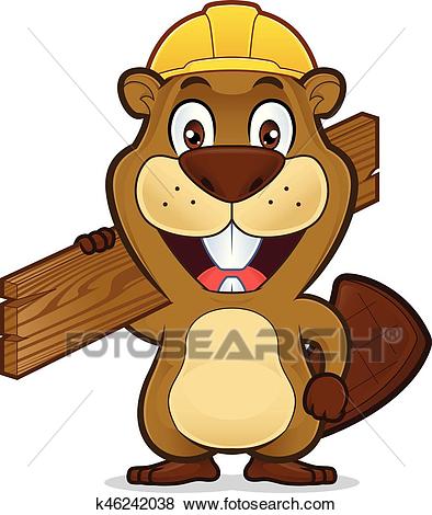 X free clip art. Beaver clipart hard hat