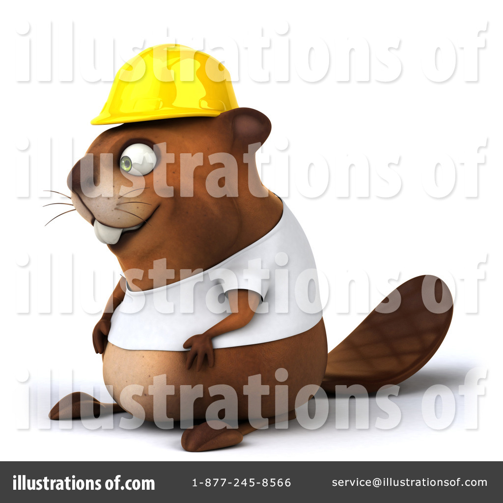 beaver clipart hard hat