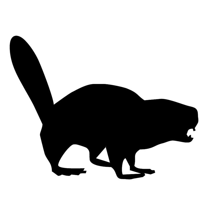 beaver clipart silhouette