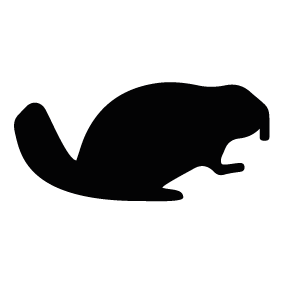 beaver clipart silhouette