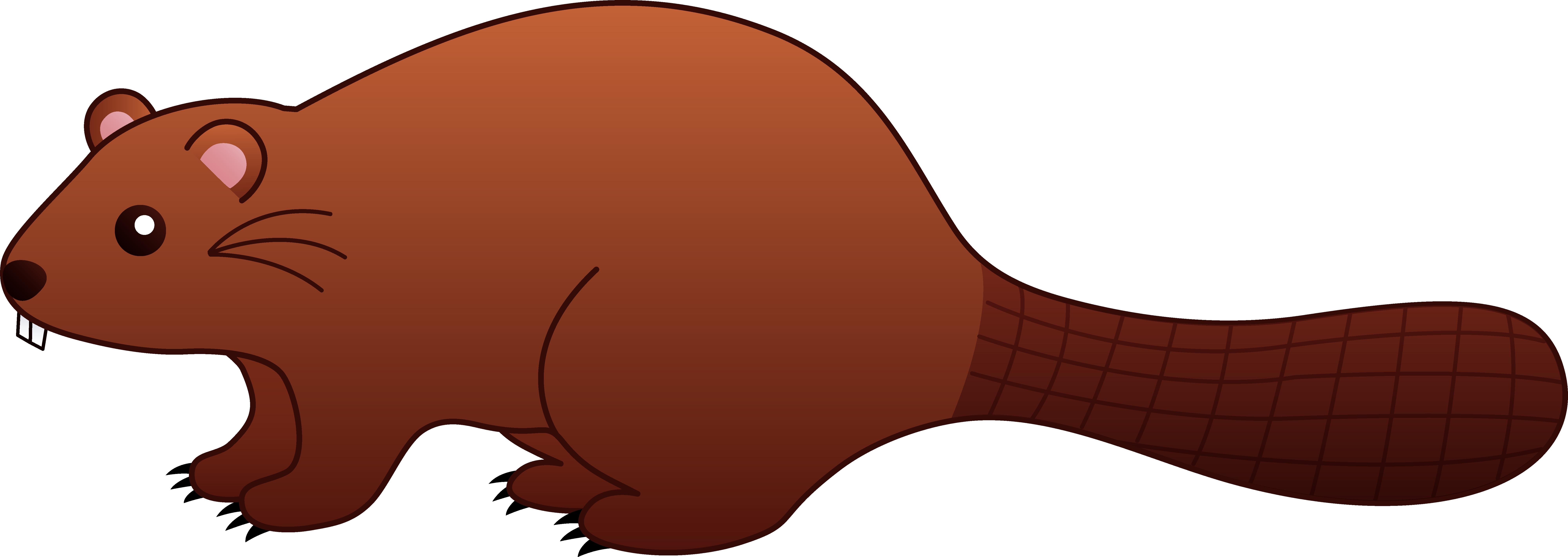 beaver clipart simple