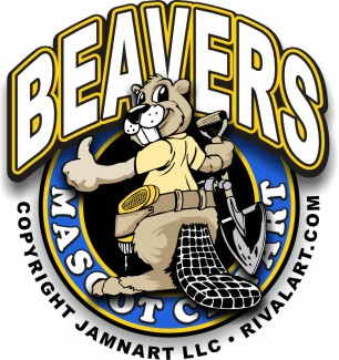On rivalart com. Beaver clipart swimming
