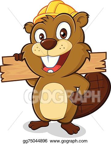 beaver clipart wood