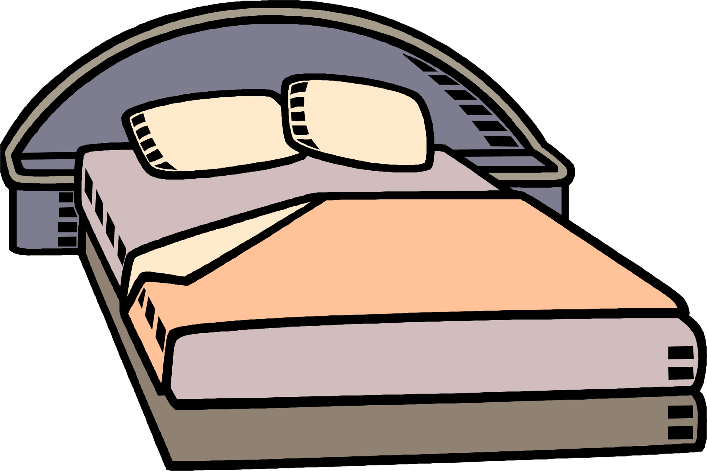 clipart bed untidy