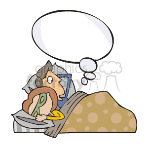 bed clipart couple