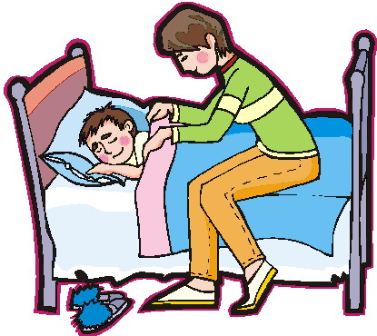 bed clipart couple