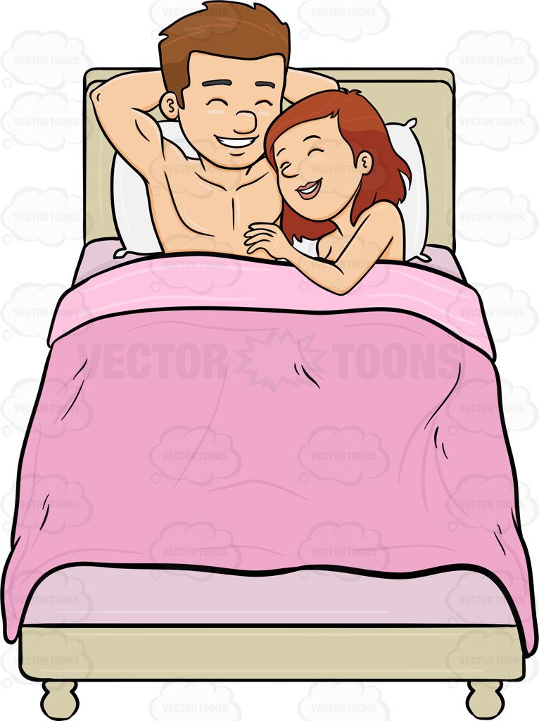 bed clipart couple