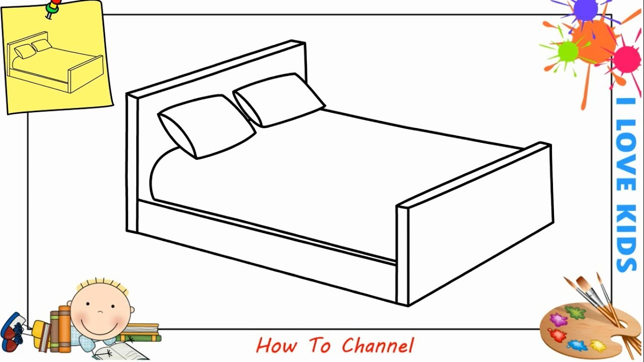 bed clipart easy