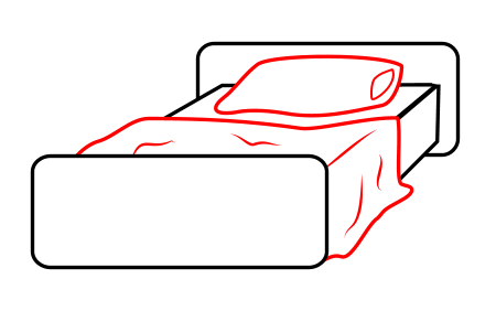 clipart bed easy