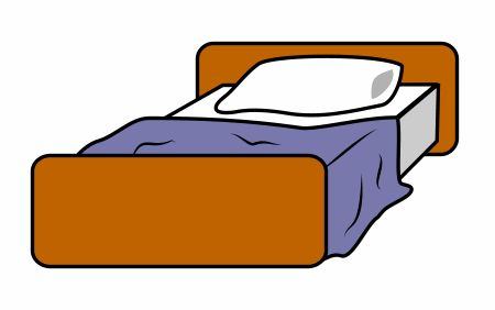 bed clipart easy