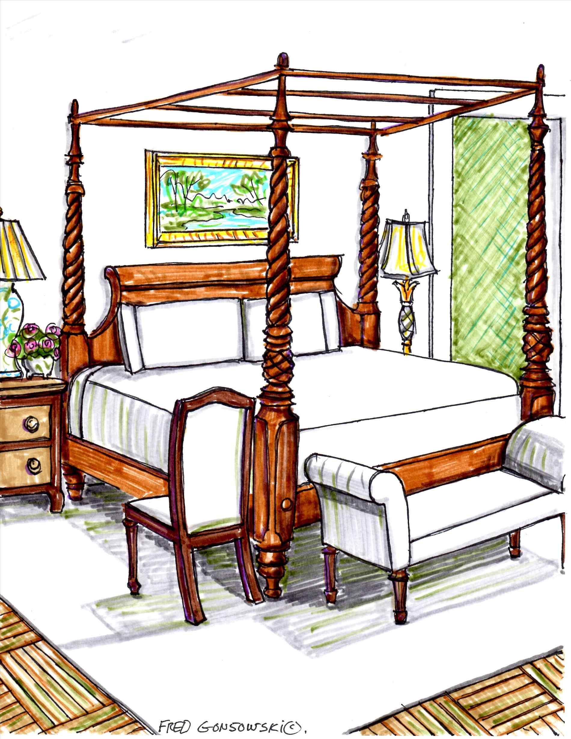 bed clipart furniture
