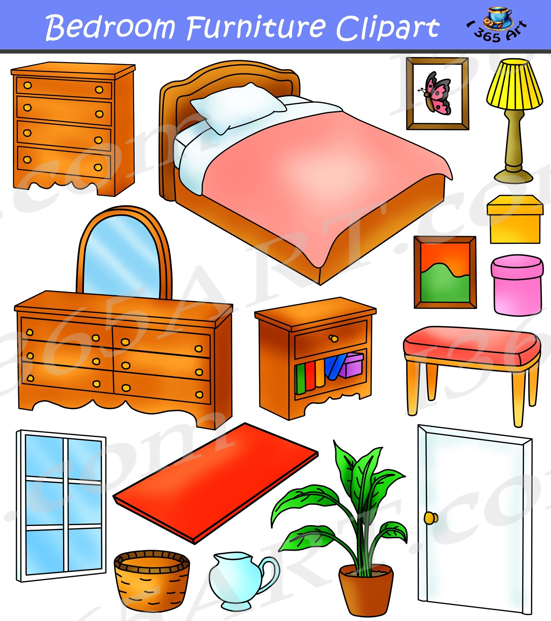 bed clipart furniture