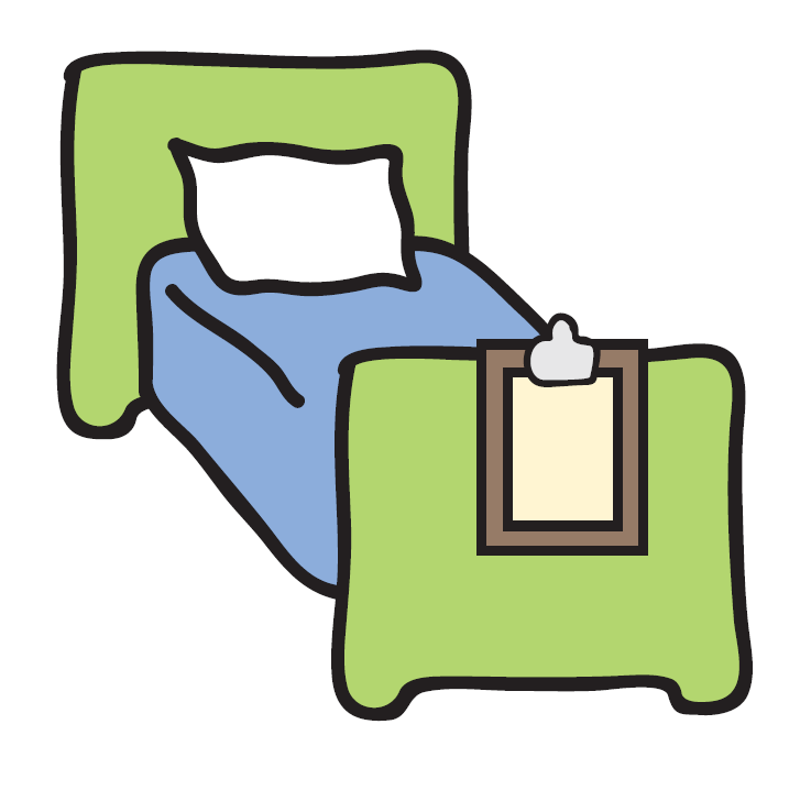 clipart bed hosptial
