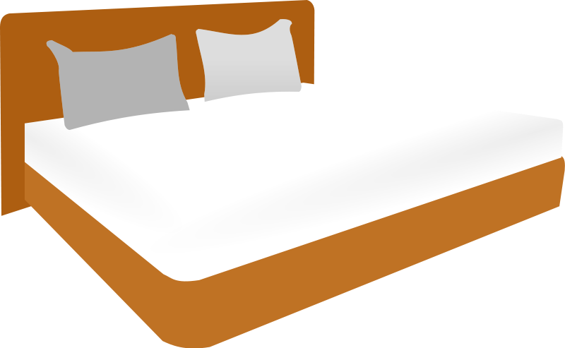 clip art toddler mattress bed