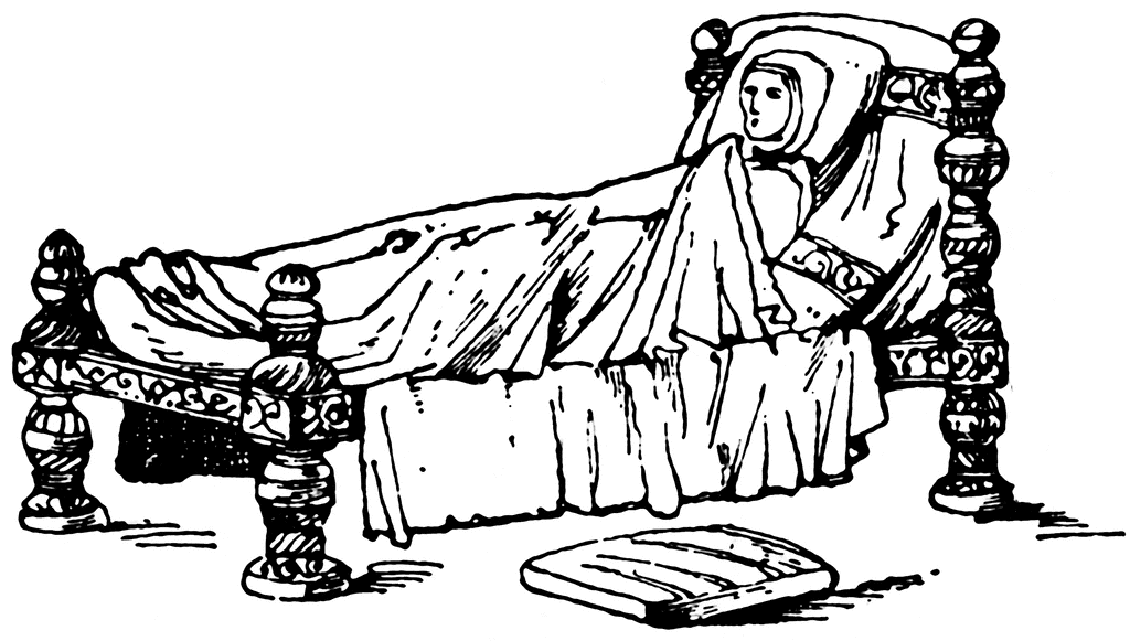 bedroom clipart medieval