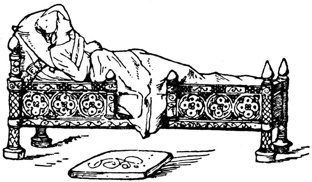 medieval clipart bed