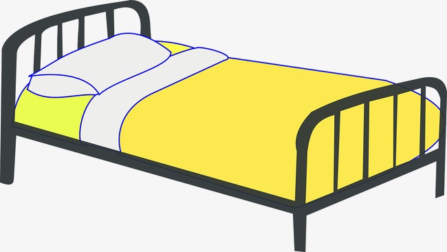 bed clipart neat