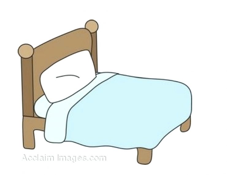 bed clipart side view