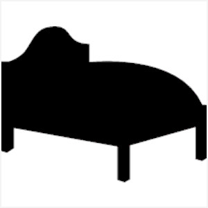 bed clipart silhouette