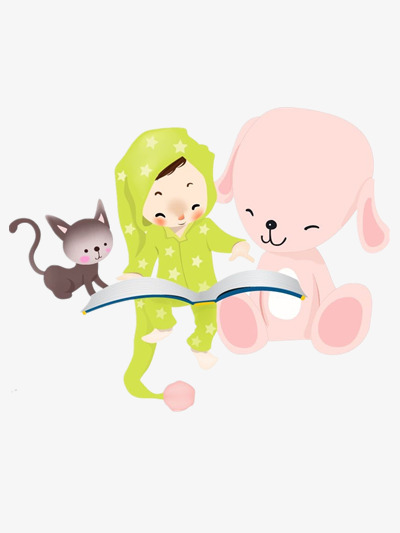 Time kitty pajamas lovely. Bed clipart story