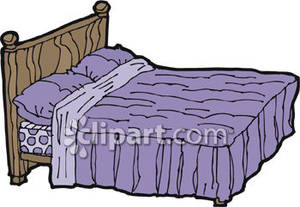 clipart bed bed cover