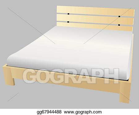bed clipart wooden bed