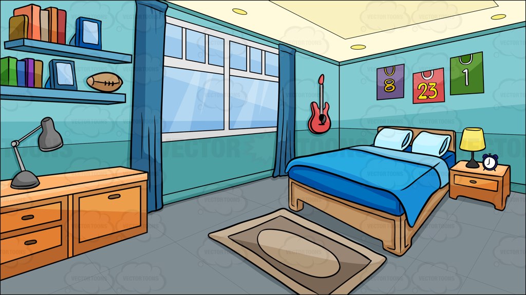 Background pencil and in. Bedroom clipart