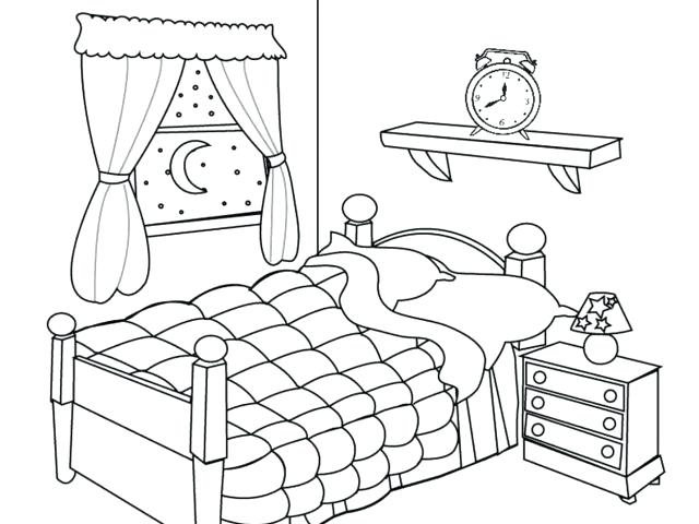 Living Room Clipart Black And White For Kids : Free Bedroom Clipart ...