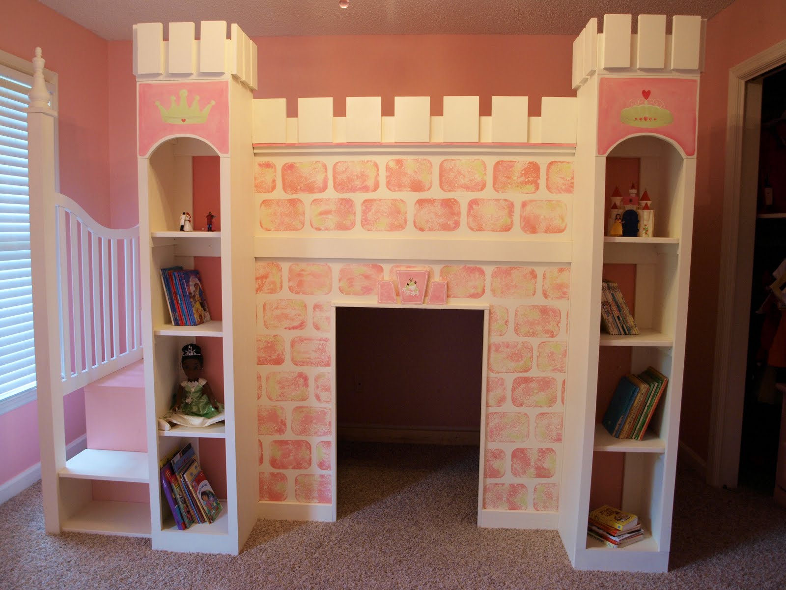 Princess loft bed home. Castle clipart bedroom