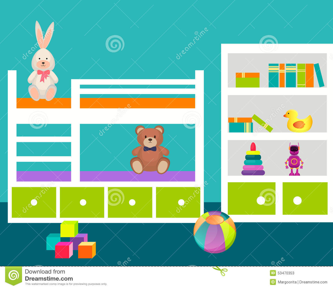bedroom clipart children's