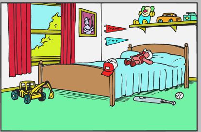 bedroom clipart cleaning