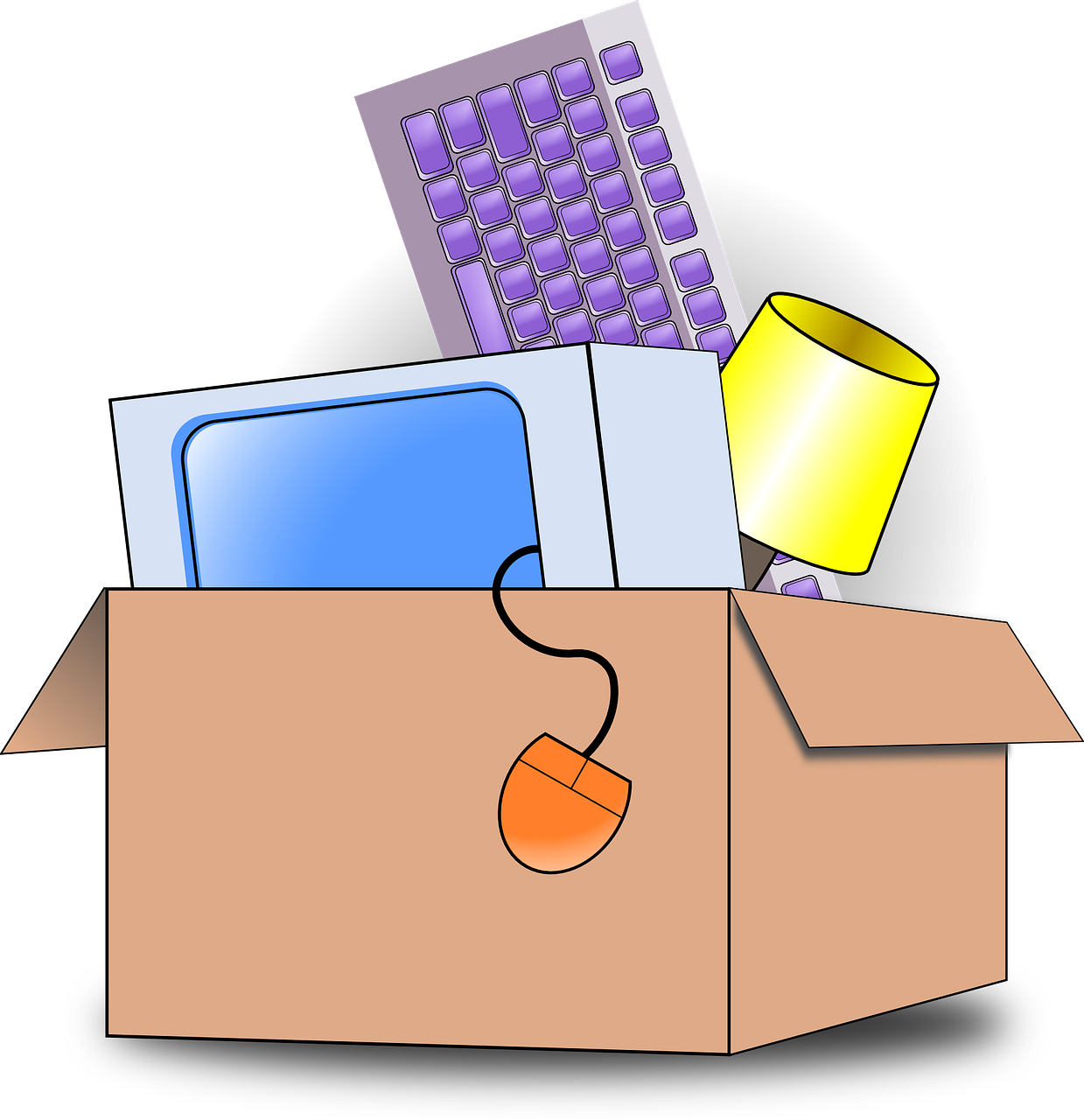 Setting up your freshman. Moving clipart camera