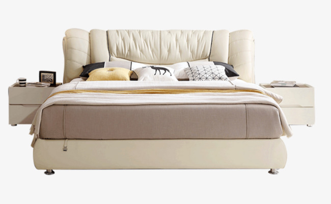 bedroom clipart double bed