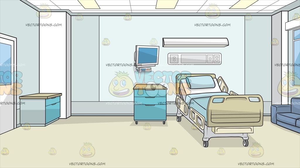 bedroom clipart hospital