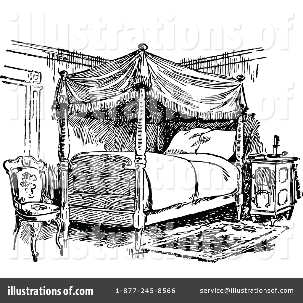 bedroom clipart illustration