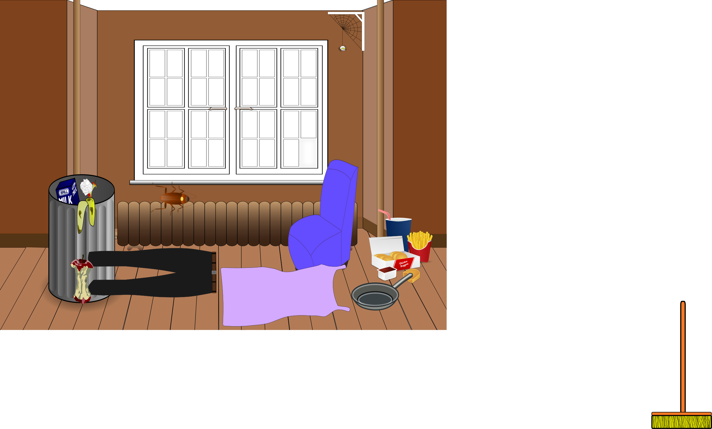 Room big image png. Couch clipart messy