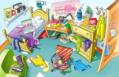 Bedroom clipart untidy. Messy ayathebook com