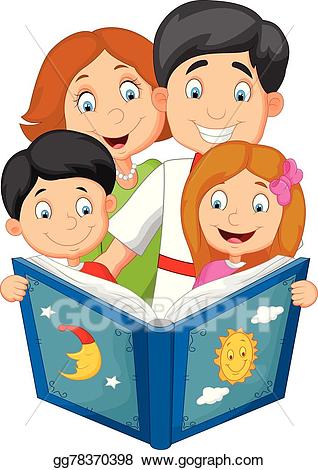 clipart family read
